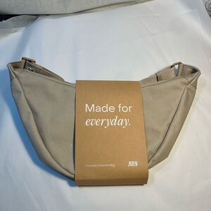 July Crescent Bag in Beige - NEW